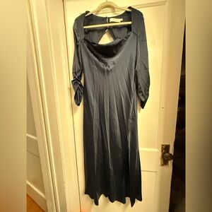 ASTR Navy midi dress